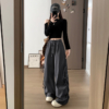 BY29814# 秋季降落傘爵士街舞寬鬆顯瘦運動休閒褲