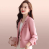 BY30082# 短版春秋高級新款小個子休閒氣質西服