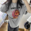 爆款純棉設計感美式寬鬆T卹